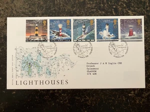 Reino Unido 1998 - Sellos de faros FDC Oficina Filatélica de Edimburgo - Imagen 1 de 1