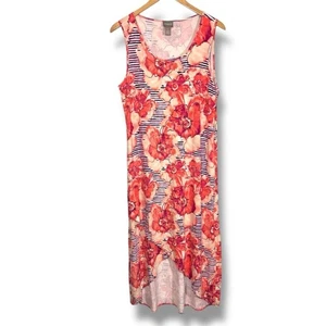 Chico’s Floral Sleeveless Asymmetrical Dress - Picture 1 of 10