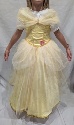 Disney La Bella y la Bestia Bella Vestido de Baile Formal Vestido de Quinceñera Niños Niñas 8-10 Foto 1 de 4