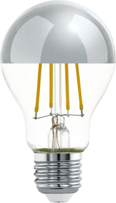 E27 LED, Lampadina a Specchio Color Argento, Antiabbagliante, 7,5 Watt (Equivale - Immagine 1 di 4