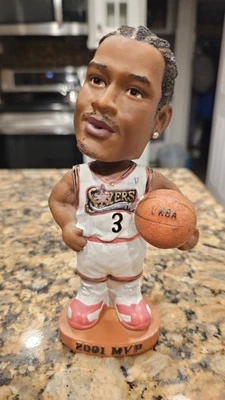 2001 vintage Allen Iverson MVP season bobblehead McDonald's Philadelphia 76ers - Image 1 of 4