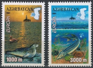 AZERBAIJAN 2001 Europa 2v MNH** - Picture 1 of 1