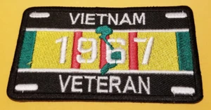 VIETNAM VETERAN 1967 Military Patch approx 2.25x3.75" - Picture 1 of 2
