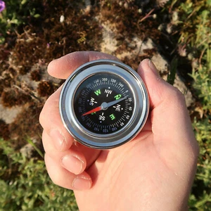 Schöner Kompass Taschenkompass Marschkompass Rund Outdoor Compass - Picture 1 of 9