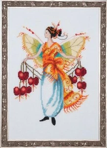 NC230 BLEEDING HEART Cross Stitch Charts With Embellishment Pack - Nora Corbett - Foto 1 di 1