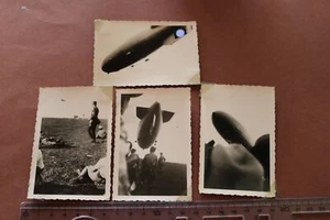 vier tolle alte Fotos - Luftschiff LZ130  - Graf Zeppelin Landung oder Start - Picture 1 of 6