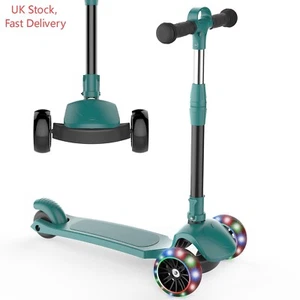 Kids Scooter Folding Kick 3 Wheel Scooter for Toddlers with Light Up Wheels - Picture 1 of 8