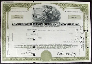 Stock certificate Consolidated Edison of NY Payee SPENCER TRASK & Co - Picture 1 of 2