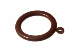 Asta Per Tende In Plastica Anelli Marrone Scuro 37Mm Id 50Mm Od Confezione Da 12 - Picture 1 of 1
