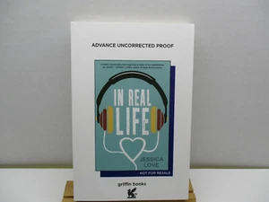 In Real Life by Love, Jessica 2016 Advance Uncorrected Proof Paperback Griffin - Picture 1 of 5