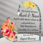 Stunning The Bond Between Aunt & Niece Acrylic Plaque Freestanding Gift Ornament