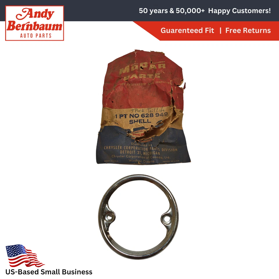 Luz trasera Dodge Truck Plymouth 1933-1939 carcasa cromada 628949 nuevo en stock Foto 1 de 4