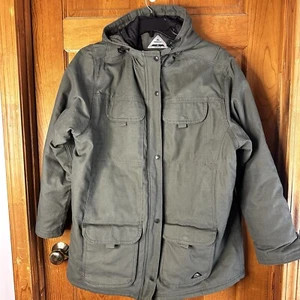 Cappotto donna Ridgecut Toughwear nuovo foderato taglia 2XL verde salvia cerniera/snaps - Foto 1 di 14