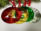 4X Initial Bauble Weihnachtsbaum hängendes Ornament Alphabet Weihnachtsdekoration XBI1a