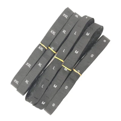  Etiqueta de ropa tejida talla etiqueta para ropa 5 tallas Foto 1 de 4