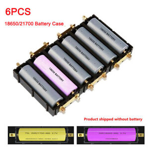 6pcs Splicable Battery Slot Battery Case/Solder-free Lithium Battery Box Holder