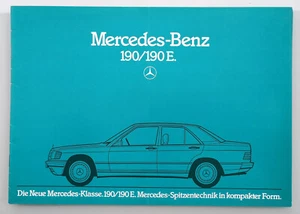 MERCEDES-BENZ 190 190E (W201) - 1982 - Prospekt Brochure - 34 Seiten - Bild 1 von 1