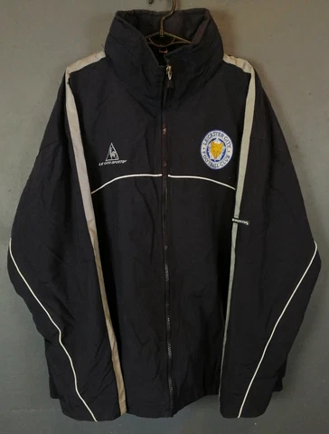 RARE VINTAGE RETRO MEN'S FC LEICESTER CITY 2000s JACKET SOCCER FOOTBALL SIZE L Cover