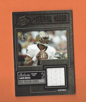 2003 PLAYOFF HOGG HEAVEN BRONZE AARON BROOKS GAME-USED JERSEY #d 194/200 SAINTS - Image 1 of 2