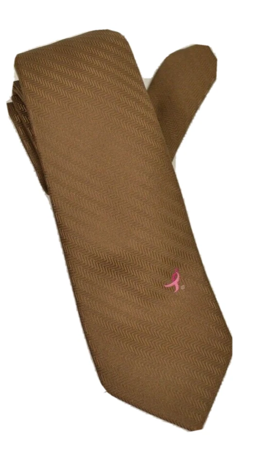 Susan G Komen 男式人字形癌症意识标志 3 英寸宽棕色 — 第 1/1 张图片