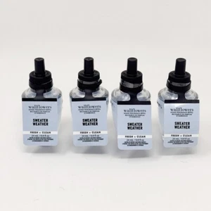 LOT 4 Bath & Body Works SWEATER WEATHER Home Fragrance Wallflowers Refill Bulb - Picture 1 of 2