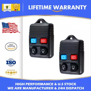 2 Set For Ford Replacement Alarm Remote Keyless Entry Control Key FOB Clicker - Picture 1 of 12