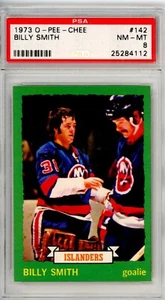 1973 OPC Billy Smith 142 PSA 8 Islanders - Bild 1 von 1