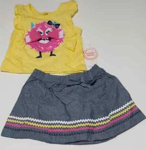 Wonder Nation Baby Girls Shorts Set Color Snapdragon Yellow Size NB (LOC TUB 94) - Picture 1 of 3