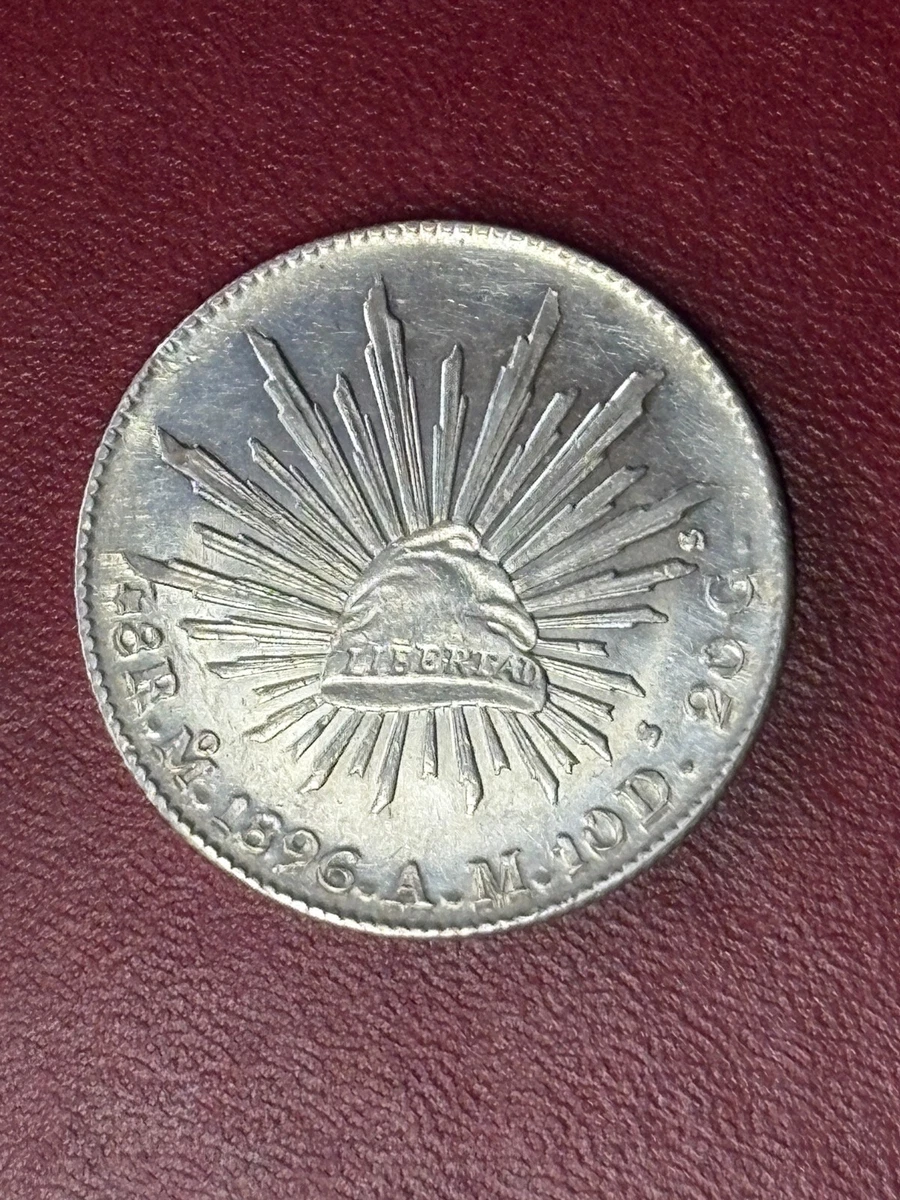 NGC UNC-D メキシコ 1892CA 8R 銀貨 未使用 NGC UNC-D メキシコ 1892CA