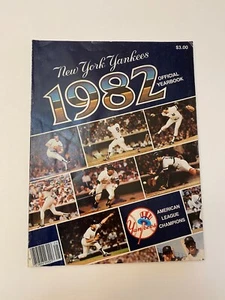 New York Yankees Yearbook 1982 Mickey Mantle DiMaggio RARE Cards Vintage - Picture 1 of 9