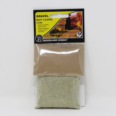 Woodland Scenics 1289 Buff Coarse Gravel Road Country Train Layout Scenery - Image 1 of 4