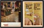 1967 Kentile Vinyl Tile Floor Castle / Scotch Gard Fabric Container Print Ad Vtg