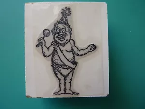Baby New Years RUBBER BABY BUGGY BUMPERS Rubber Stamp - Self Mounted - Picture 1 of 2