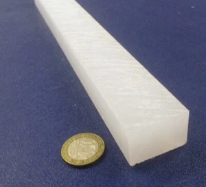 Polypropylene Bar 1.25" Thick x 1.00" Wide x 24" Long - Picture 1 of 10