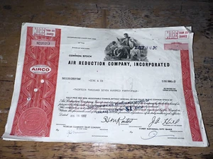 Air Reduction Company Inc. Aktienzertifikat - Bild 1 von 2