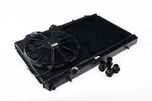 CSF 96-07 Mitsubishi Evo 4/5/6/7/8/9 Full-Slim Radiator w/12in Fan & Shroud/-16A - Picture 1 of 7