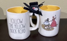 Rae Dunn Wizard Oz “Follow The Yellow Brick Road” Glinda Dorothy 2 Sided Mug NWT