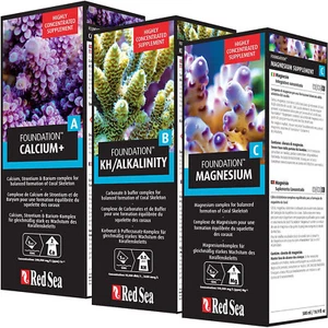 Red Sea Foundation ABC Supplements Complete Pack Calcium Magnesium KH/Alkalinity - Picture 1 of 8