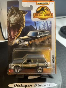*NEW* MATCHBOX VHTF JURASSIC WORLD DOMINION '89 JEEP WAGONEER T1 - Picture 1 of 14