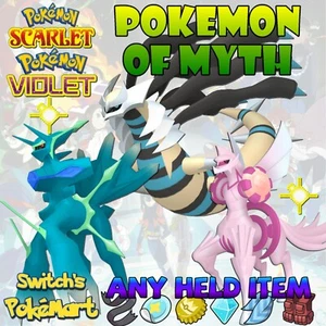 ✨ 6IV SHINY DIALGA + PALKIA + GIRATINA ✨ POKEMON SCARLET VIOLET EV TRAINED ✨ - Picture 1 of 1