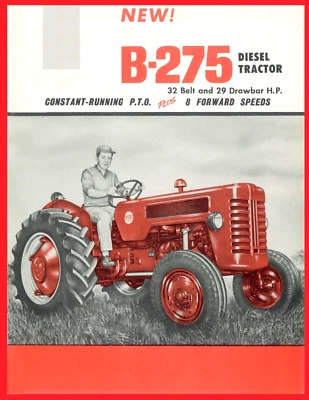 ¡NUEVO! Folleto de ventas de concesionario de tractor diésel IH McCormick International B-275 Foto 1 de 4