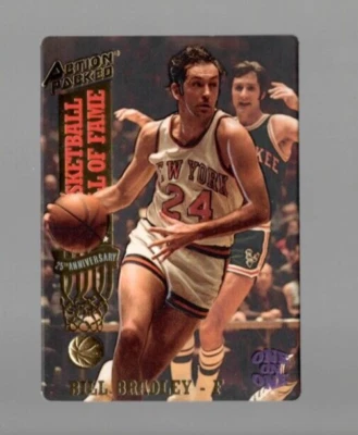 1993 Action Packed BILL BRADLEY New York Knicks Hall of Fame card #7 NM - Image 1 of 2