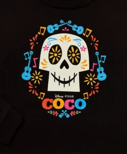 Disney Pixar Coco T-Shirt Girl Sz XXL Day of The Dead Sugar Skull Long Sleeve - Picture 1 of 3