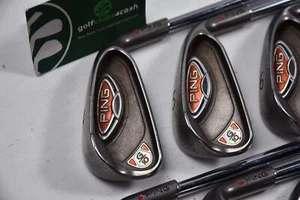 Ping G10 Irons / 4-9i / Red Dot / Red Dot / Regular Flex Ping AWT Shafts - Picture 1 of 7