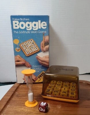 Vtg Boggle Dice Game (1983, Parker Brothers) With Challenge Cube No Instructions - Image 1 of 4