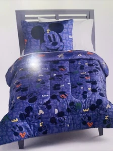 The Big One Disney Mickey Mouse 2 Piece Twin Comforter Set/ Blue - Picture 1 of 5
