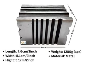 Hardened Solid Steel Grooved Multi Forming Swage Block Dapping Silver smith Tool - Picture 1 of 9