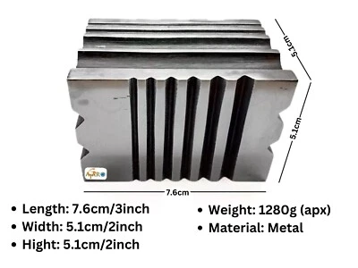 Hardened Solid Steel Grooved Multi Forming Swage Block Dapping Silver smith Tool - Image 1 of 4