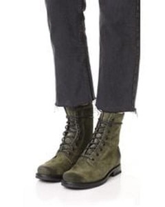 frye combat boots womens