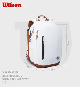 Wilson Roland Garros Tenis Mochila Bolsa, 2 Raquetas - Totalmente Nuevo - Imagen 1 de 10